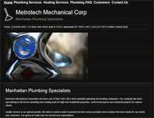 Tablet Screenshot of metrotechmechanicalcorp.com